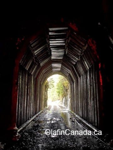 Bulldog Tunnel (912 meters long) on the Columbia Western Railway in the Kootenays #bulldogtunnel #kootenays #abandonedbc