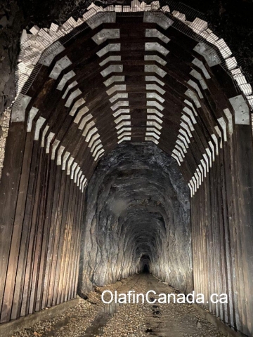 Bulldog Tunnel (912 meters long) on the Columbia Western Railway in the Kootenays #olafincanada #britishcolumbia #discoverbc #abandonedbc #bulldogtunnel #kootenays