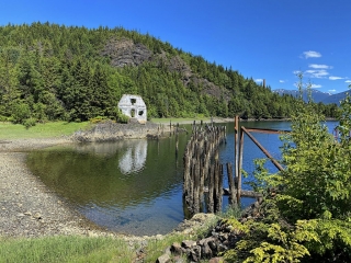Former general store and railway Former general store and railway Anyox #olafincanada #britishcolumbia #discoverbc #abandonedbc #anyox