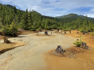 Polluted creek Polluted Hidden Creek in Anyox #olafincanada #britishcolumbia #discoverbc #abandonedbc #anyox