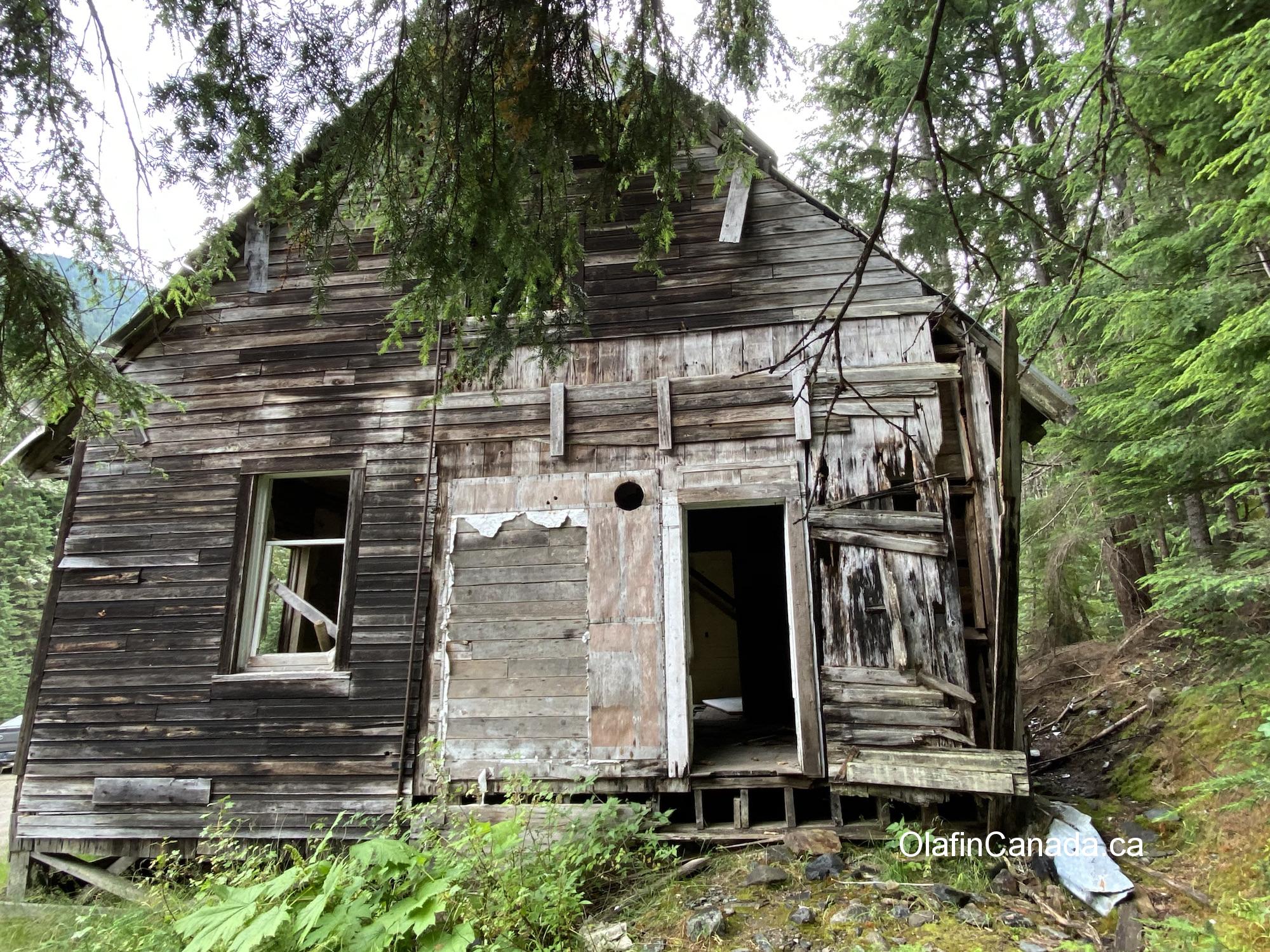 Station house in Cody, seen from the back #olafincanada #britishcolumbia #discoverbc #abandonedbc #cody