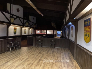 Maple Leaf Pub Dance floor in the Maple Leaf pub in Kitsault #olafincanada #britishcolumbia #discoverbc #abandonedbc #kitsault #pub