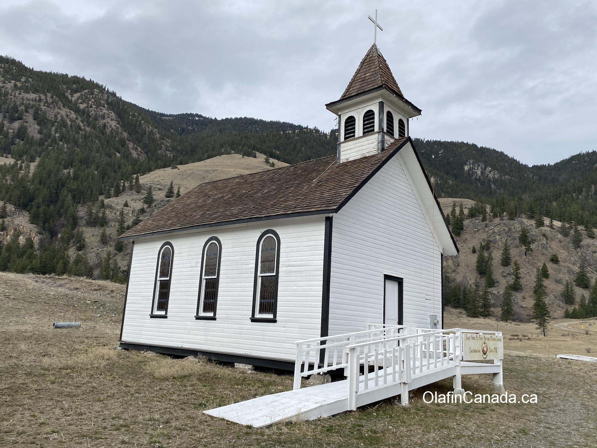 Old Saint Ann's Chuchuwayha First Nations Mission Church from 1908 near Hedley #olafincanada #britishcolumbia #discoverbc #abandonedbc #church