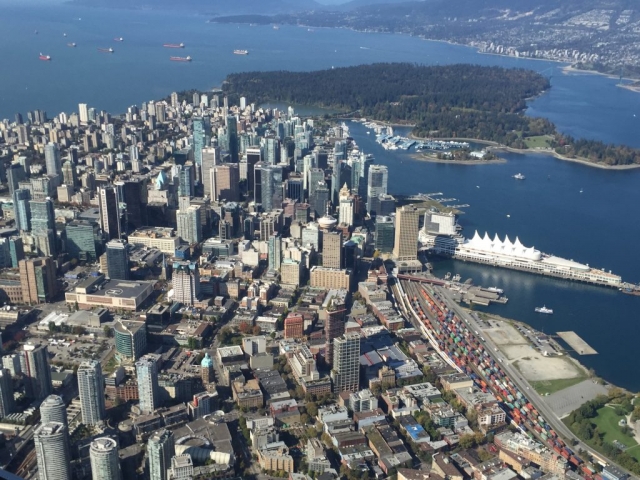 Vancouver downtown and Stanley park from sea plane #olafincanada #britishcolumbia #discoverbc #vancouver #stanleypark #seaplaneview