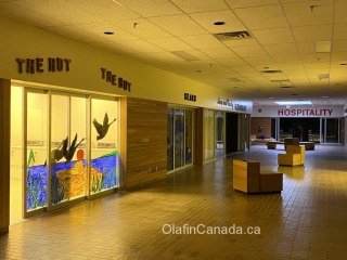 Kitsault mall Mall in Kitsault with supermarket, pub and post office #olafincanada #britishcolumbia #discoverbc #abandonedbc #kitsault