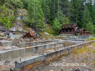 Powerhouse Powerhouse with old pump in Cody #olafincanada #britishcolumbia #discoverbc #abandonedbc #cody