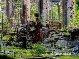 Turbine in powerhouse Turbine in powerhouse No. 1 in Anyox #olafincanada #britishcolumbia #discoverbc #abandonedbc #anyox #powerhouse