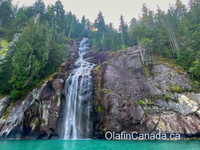 Waterfall near Terrace BC #olafincanada #britishcolumbia #discoverbc #campbellriver #waterfall