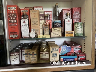 Pharma products Pharma products at the General Store in 153 Mile House #olafincanada #britishcolumbia #discoverbc #abandonedbc #153milehouse #generalstore #backintime