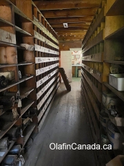 Storage room Storage room behind the shop of the Tallheo Canery #olafincanada #britishcolumbia #discoverbc #abandonedbc #tallheocannery #bellacoola