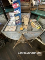 Washing in the old days Washing products at the General Store in 153 Mile House #olafincanada #britishcolumbia #discoverbc #abandonedbc #153milehouse #generalstore #backintime