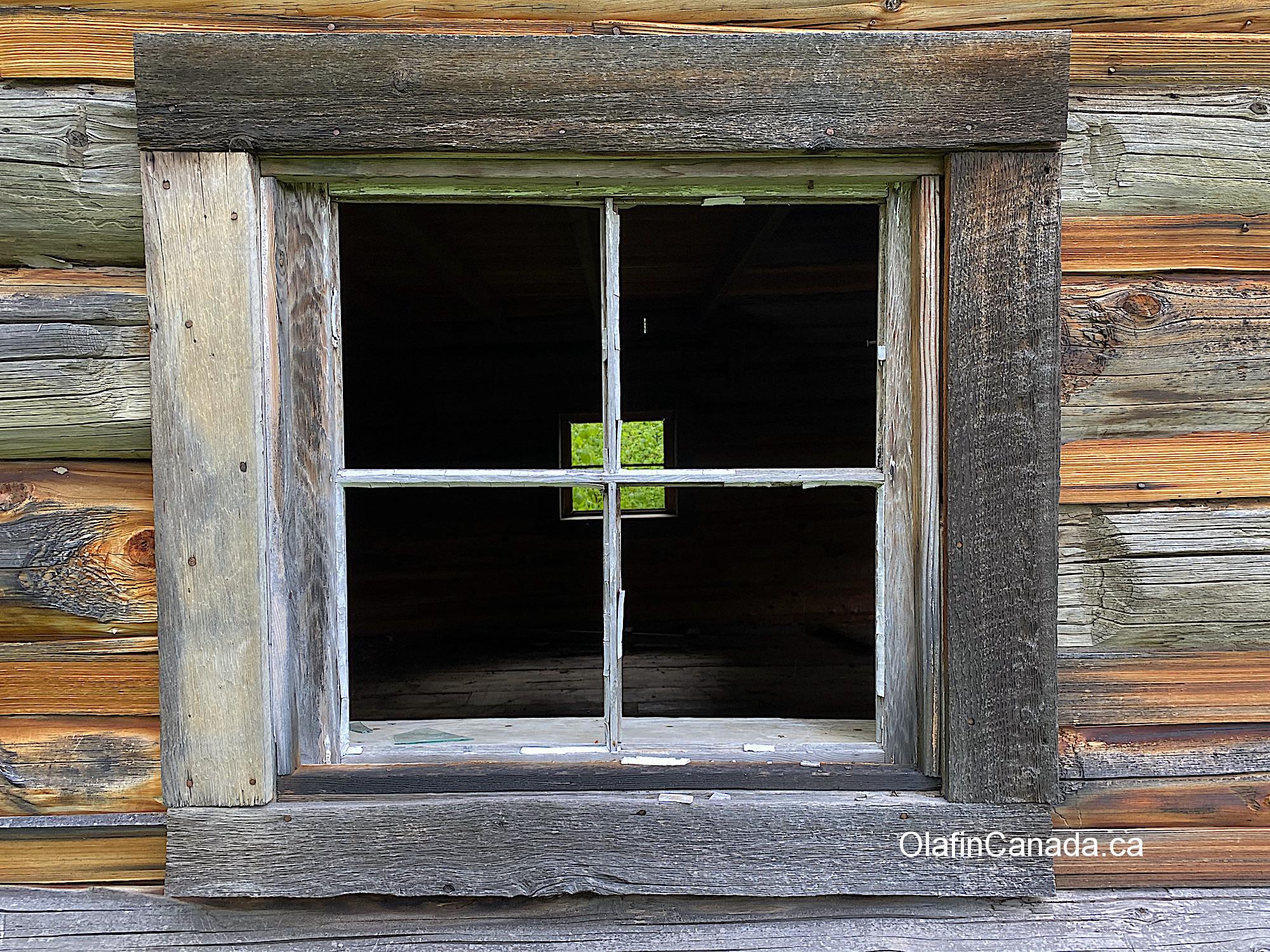 Old window of Hermit's cabin #olafincanada #britishcolumbia #discoverbc #abandonedbc #cariboo #quesnelforks