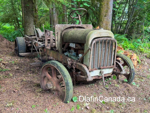 This Federal truck hauled logs out of the forests 80 years ago. Near Sayward, British Columbia